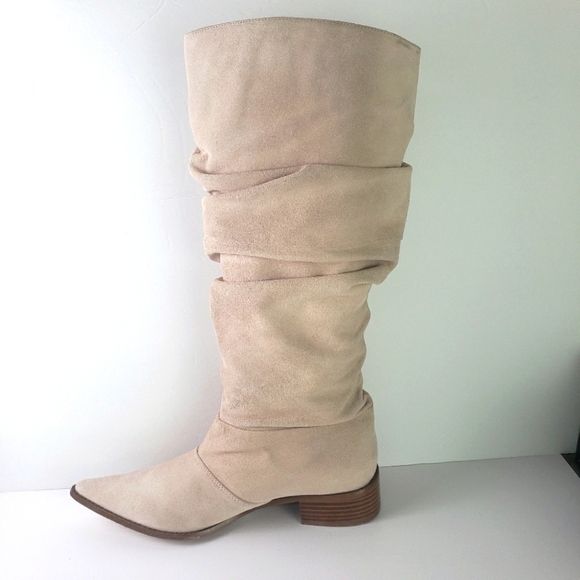 Chinese Laundry slouchy Suede Heeled Boots - Picture 4 of 10